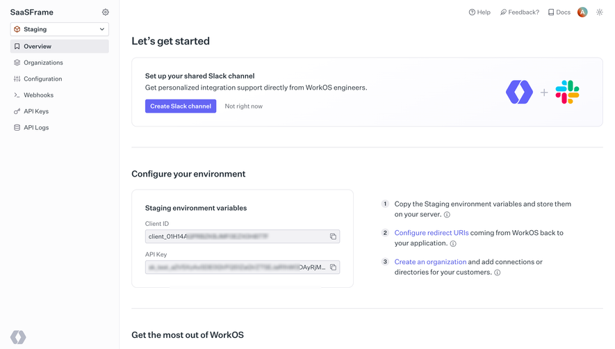 WorkOS Dashboard