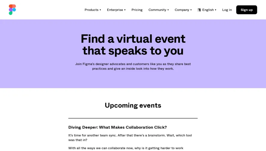 Figma Events Page