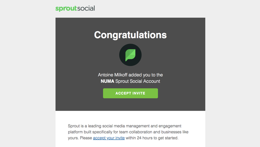 Sprout Social Invite Team Members