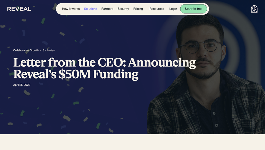 Reveal Blog Post