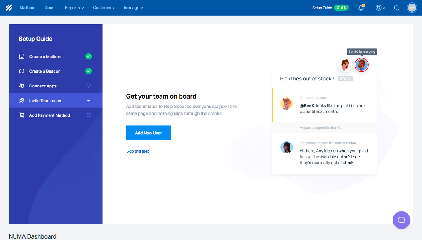 Help Scout User Onboarding