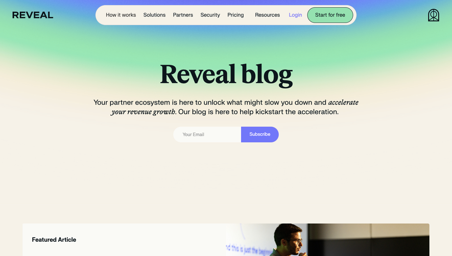 Reveal Blog Feed