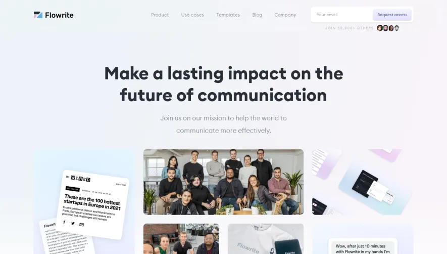 Flowrite Careers Page