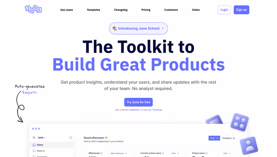 June Landing Page