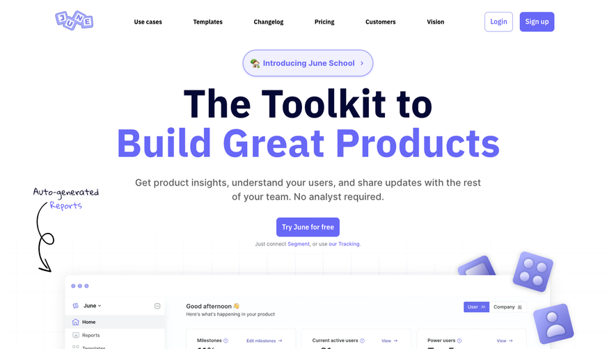 June Landing Page
