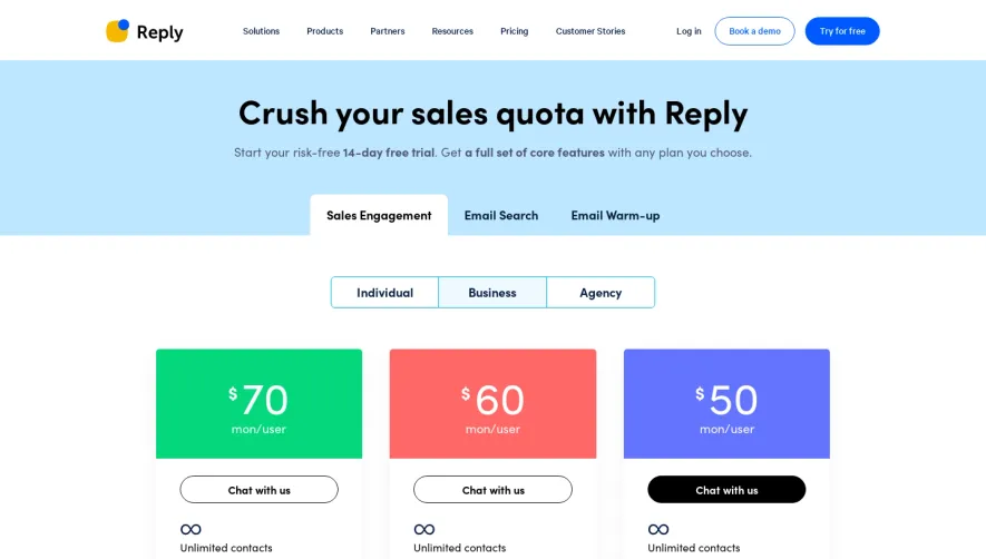 Reply Pricing