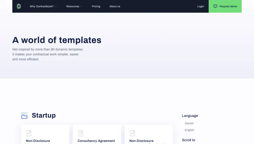 Contractbook Templates Library