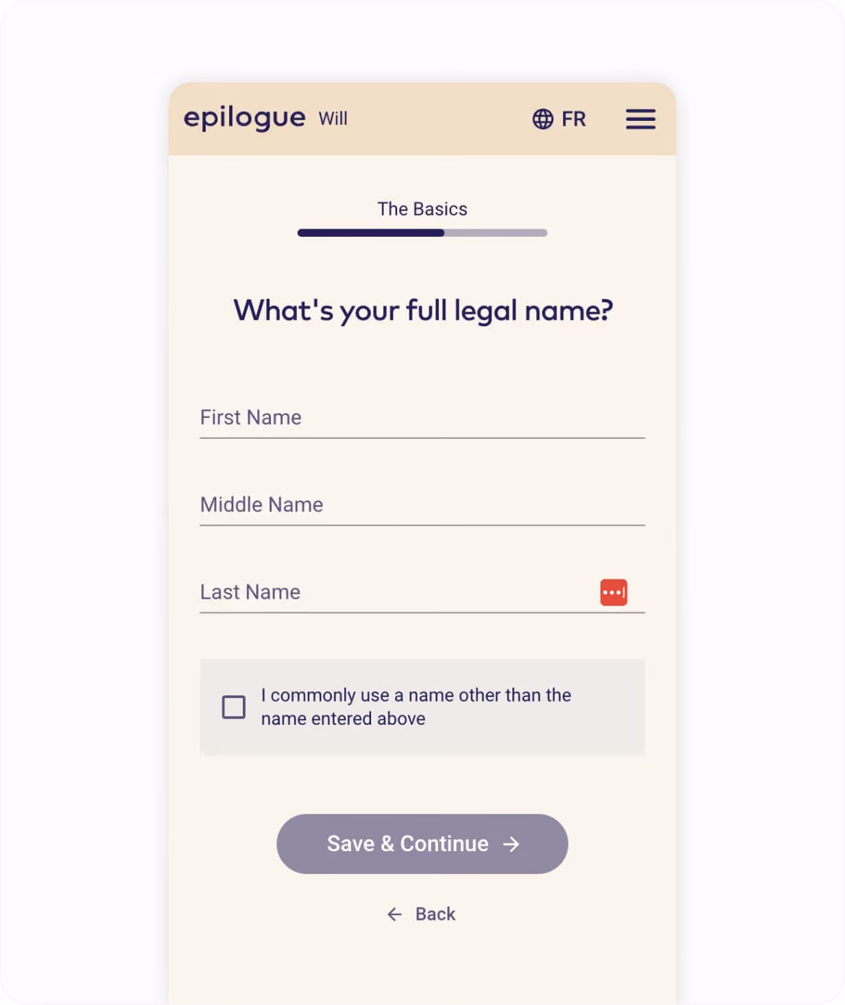 Epilogue wills app