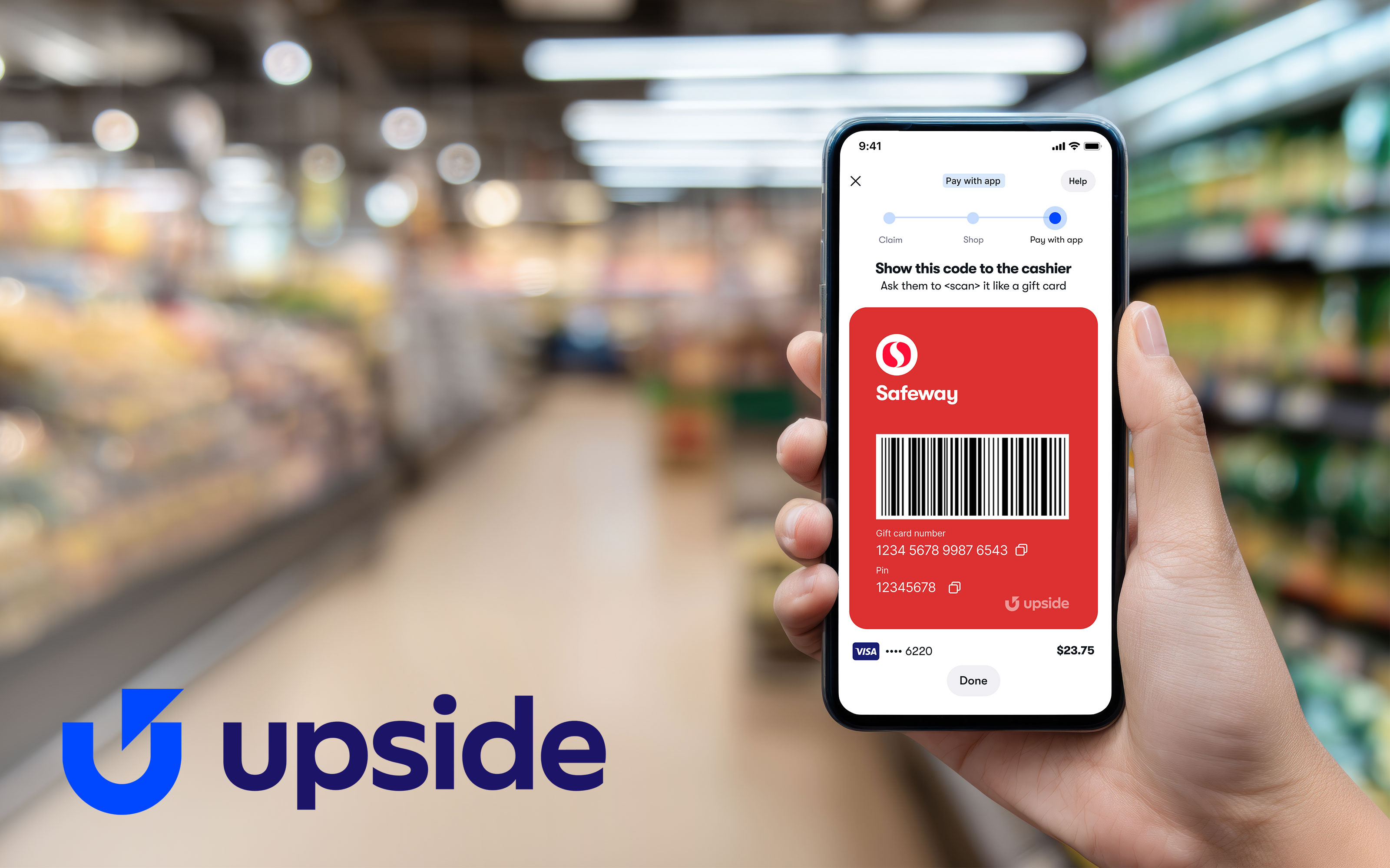 Upside Pay with Gift Card