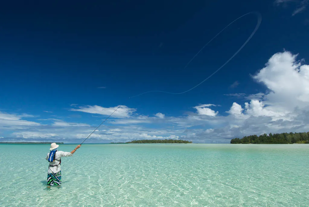 Fly fishing on a tropical island © Rainer von Brandis