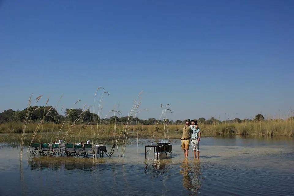 A lunch set up in the middle of the Okavango River Delta? No problem! © Barclay Stenner