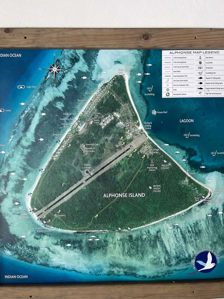 Map of Alphonse Island.