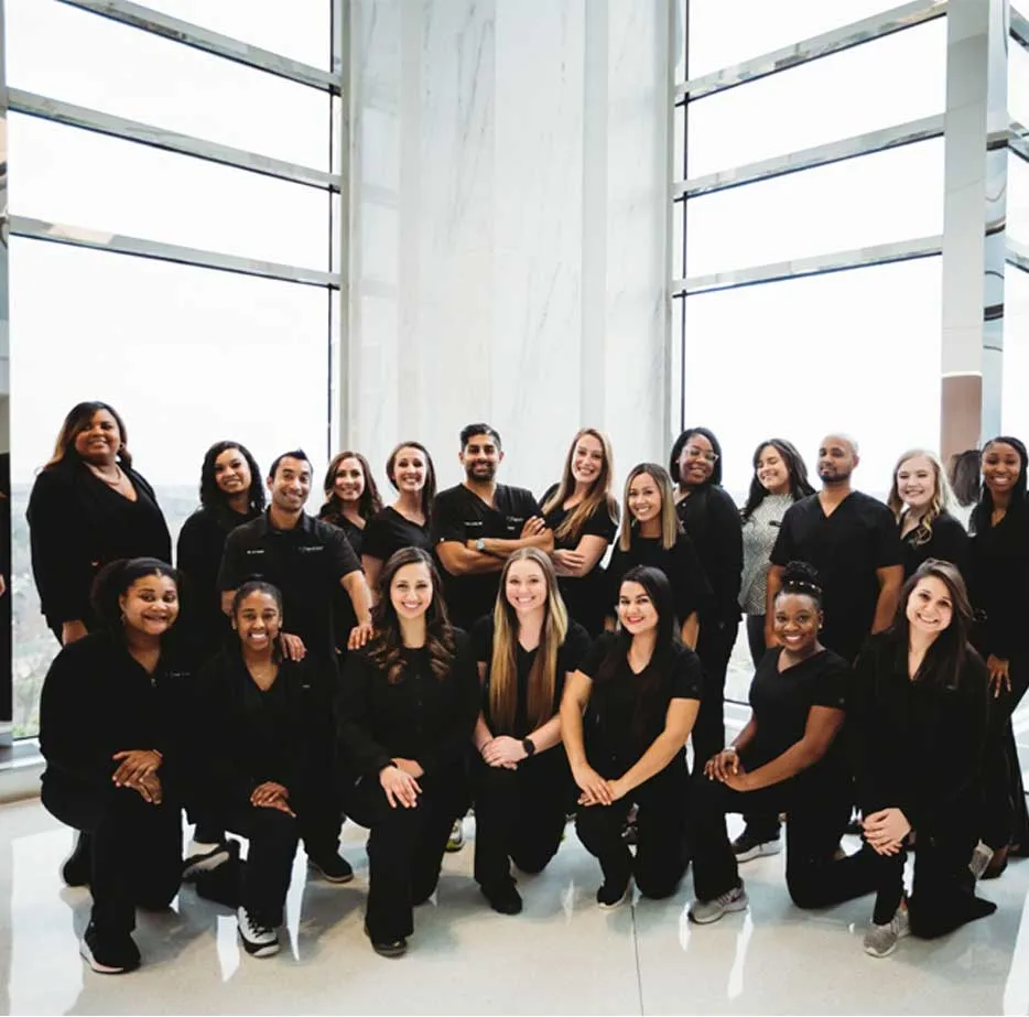 Photo of a dental team