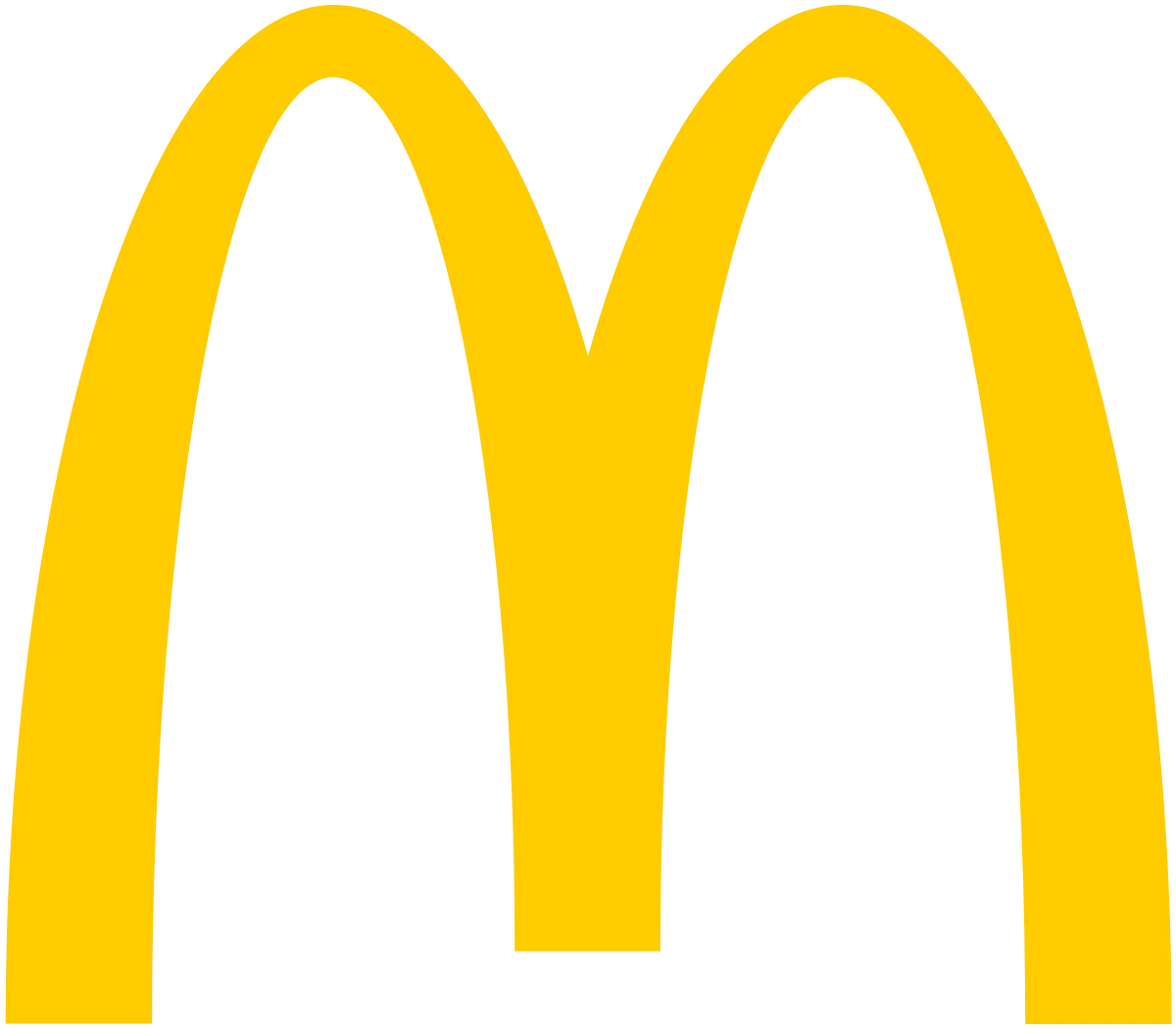 A yellow McDonald's "Golden Arches" logo on a transparent background, perfect for dental marketing campaigns or creative projects by Studio 8E8.
