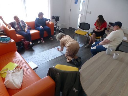 Group writing session with Kate Davis at MIND in Barrow