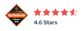 See why RoverPass earned the SourceForge Top Performer award for Winter 2024. This image highlights their recognition and a customer rating of 4.6 stars, indicating high user satisfaction with their campground management software