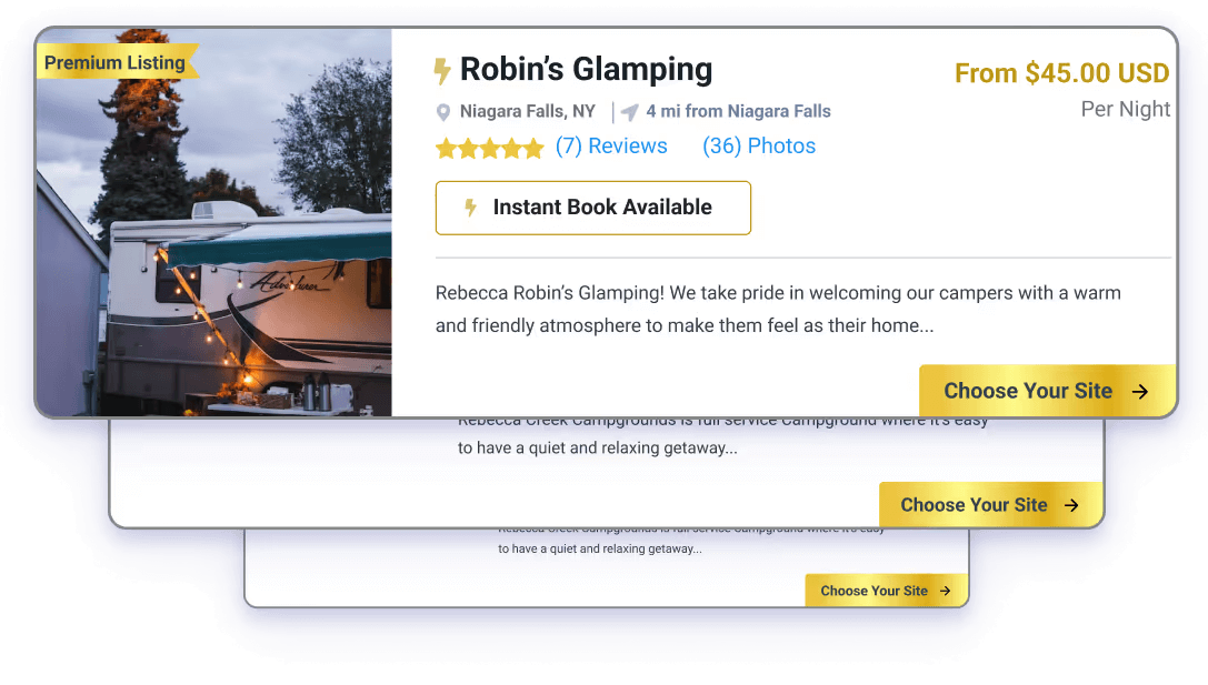 A black placeholder image, potentially representing a premium listing feature or section.