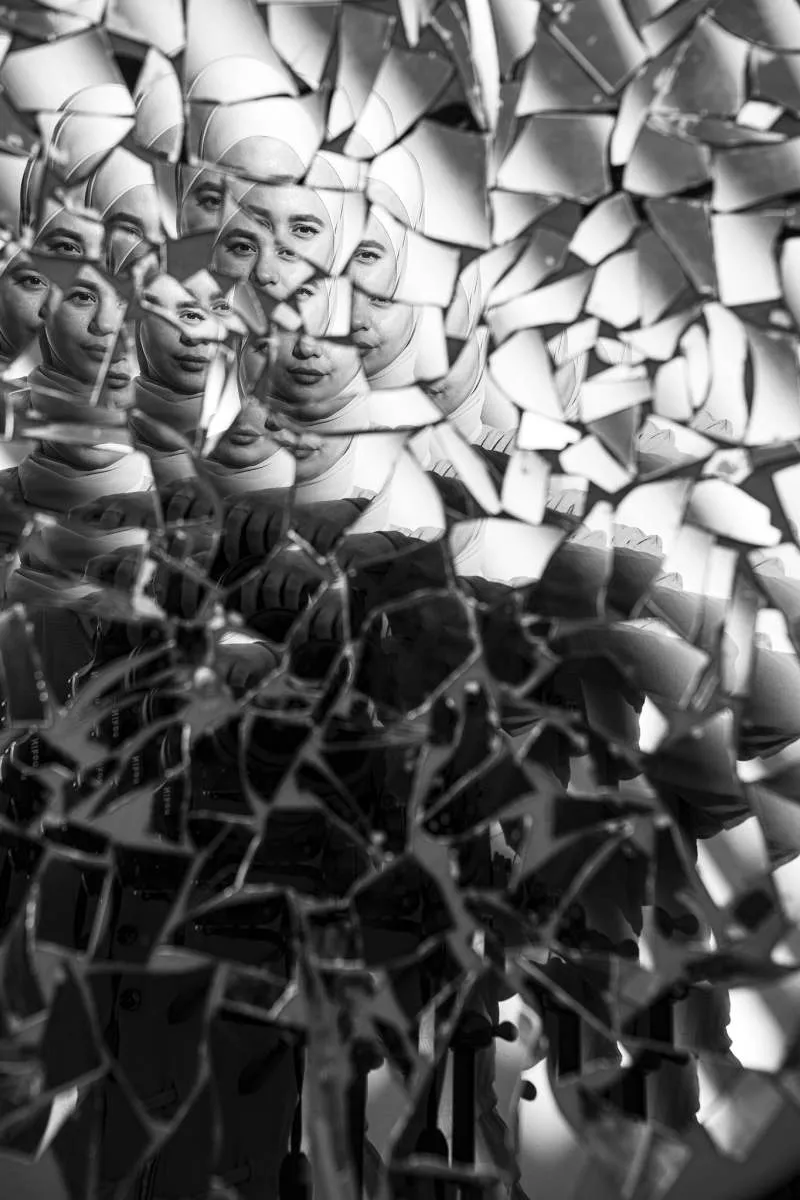 Artwork documentation from Shattered Image of Oneself by Khaled Barakeh, view 3.