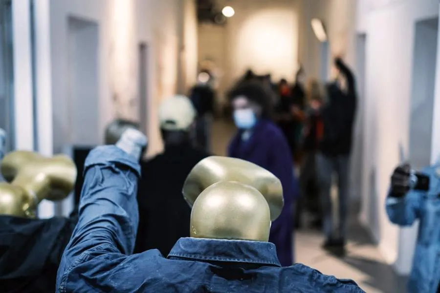 Artwork documentation from MUTE by Khaled Barakeh, view 22.