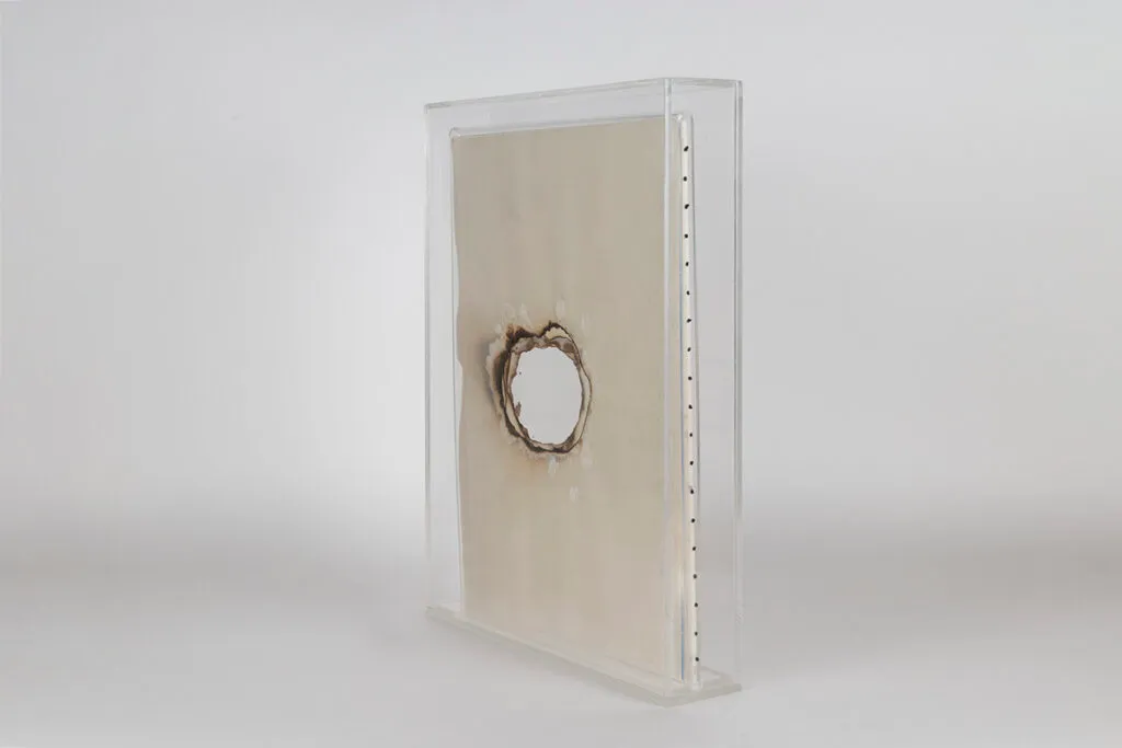 Artwork documentation from Burned(in)out by Khaled Barakeh, view 3.