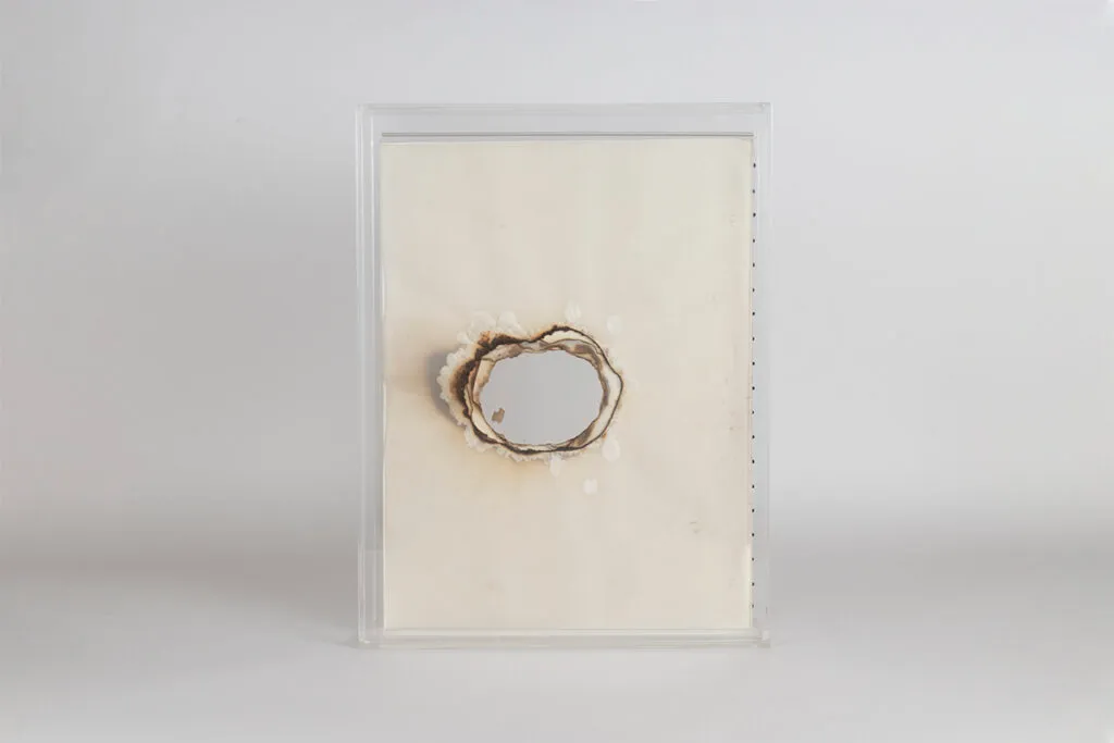 Artwork documentation from Burned(in)out by Khaled Barakeh, view 4.