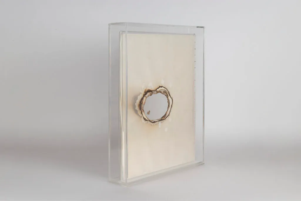 Artwork documentation from Burned(in)out by Khaled Barakeh, view 5.