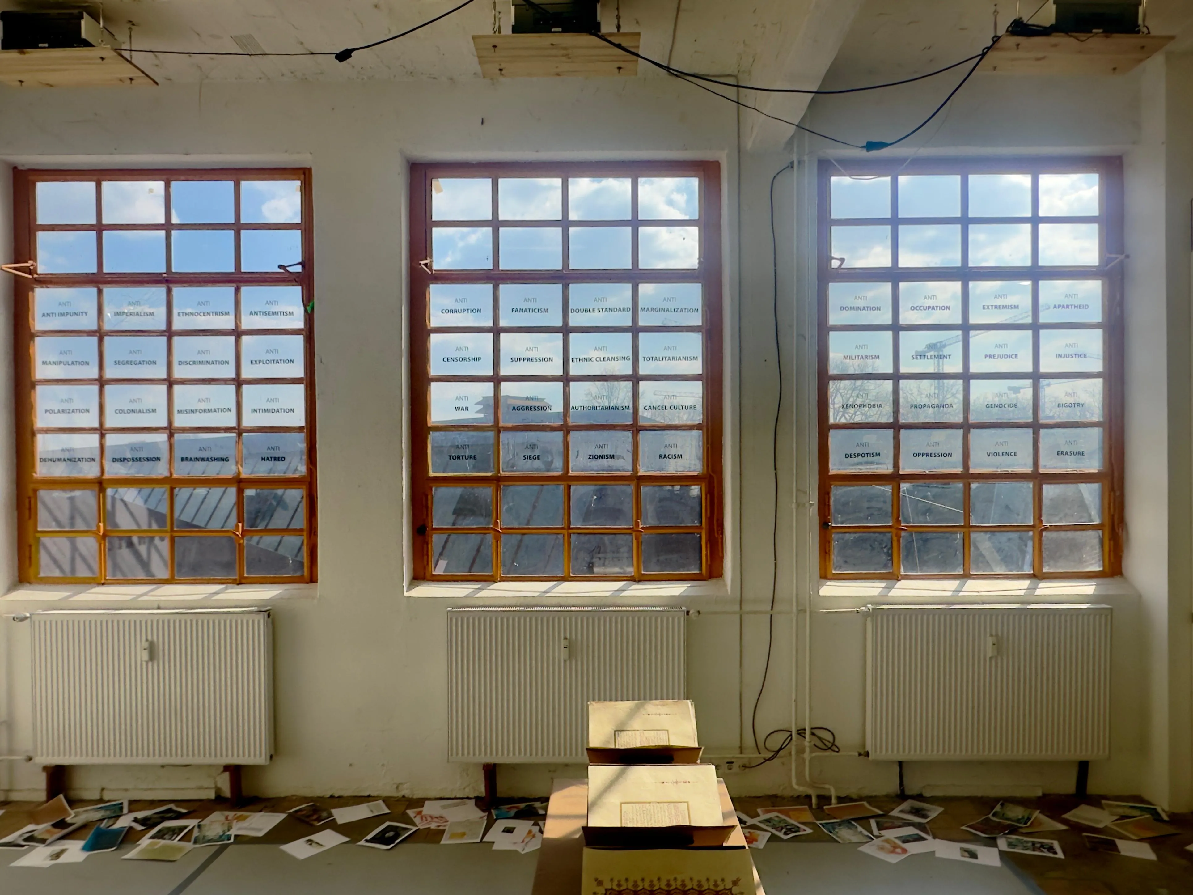 Artwork documentation from 48 Denials by Khaled Barakeh, view 3.