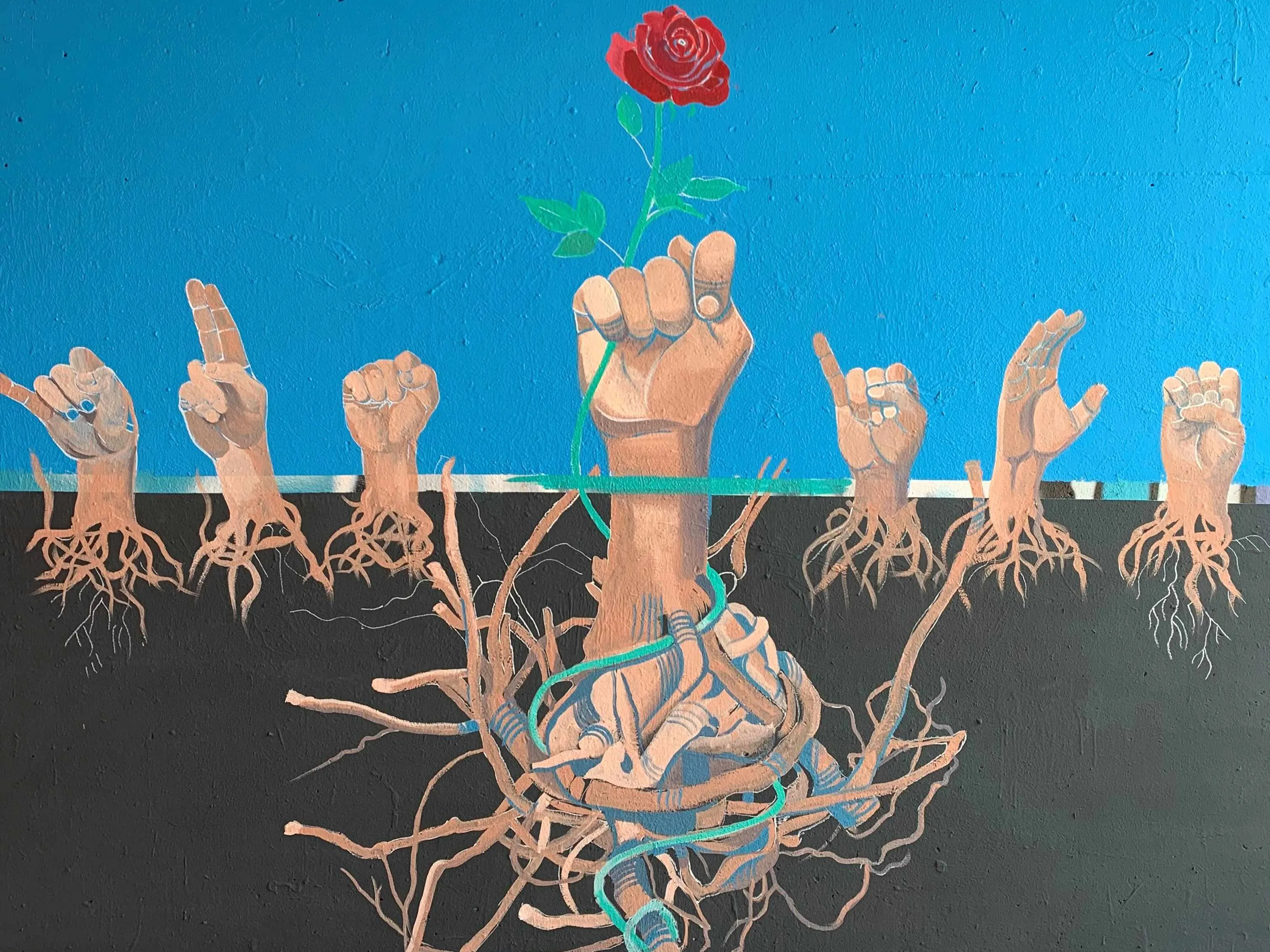 Artwork documentation from Reincarnation by Khaled Barakeh, view 15.