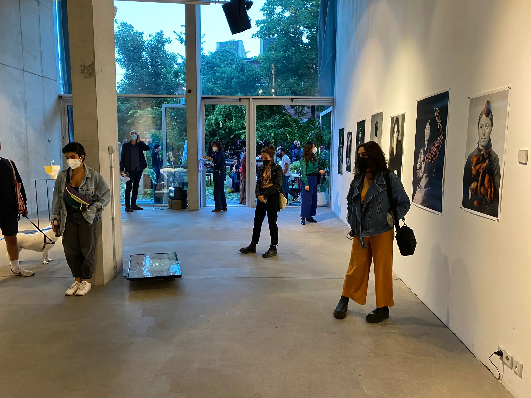 Installation and artwork documentation from Across Borders: Body & Self by Khaled Barakeh, view 4.
