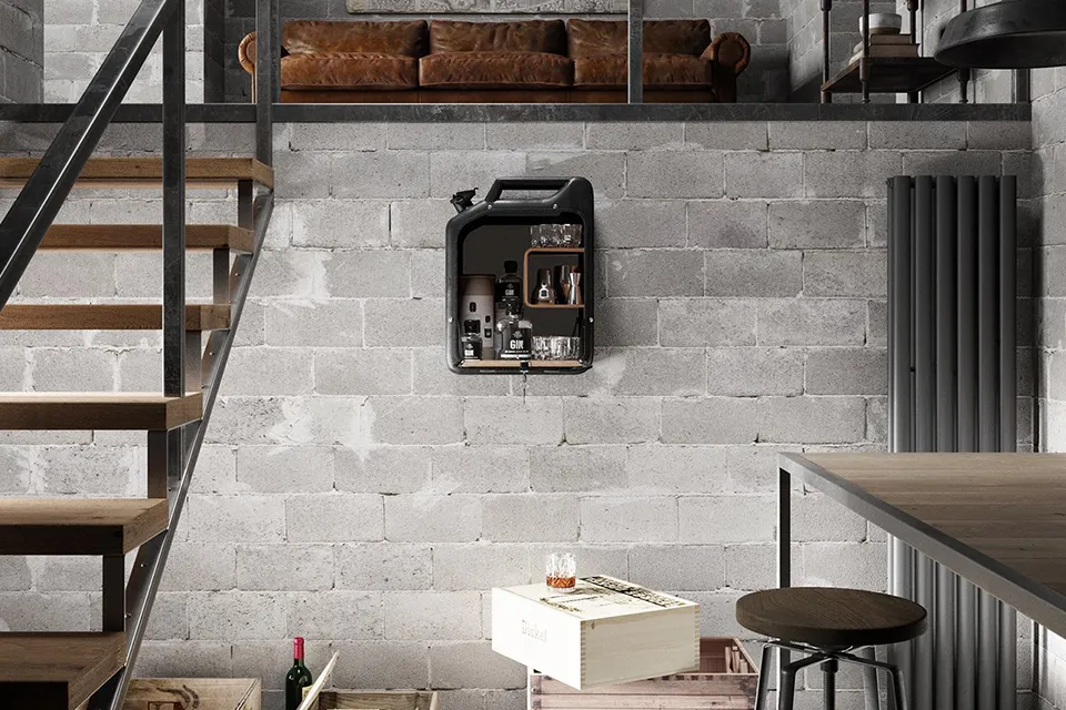 Danish Fuel Bar Cabinet