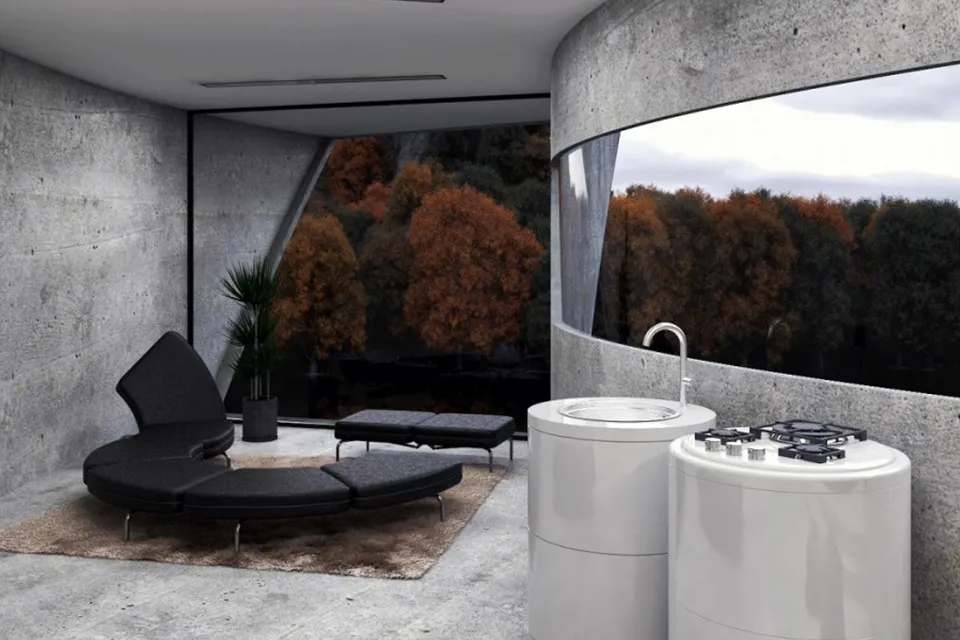 Curved Concrete Lair