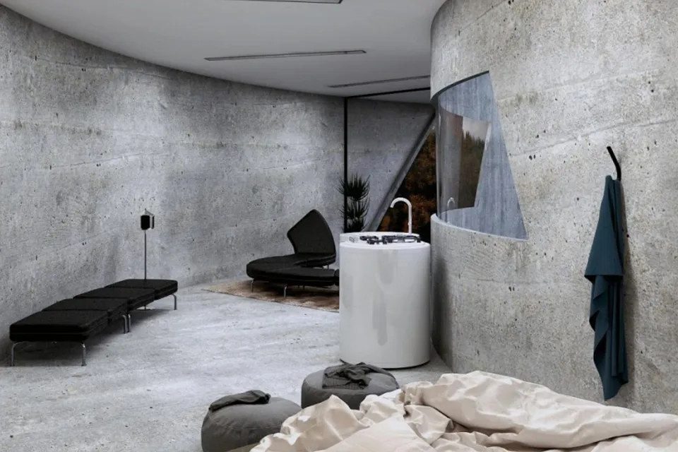 Curved Concrete Lair