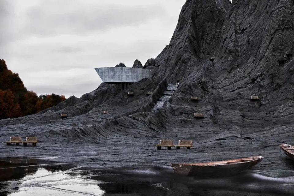 Curved Concrete Lair
