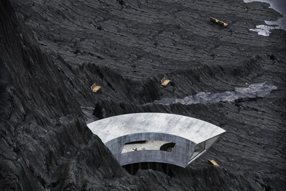 Curved Concrete Lair