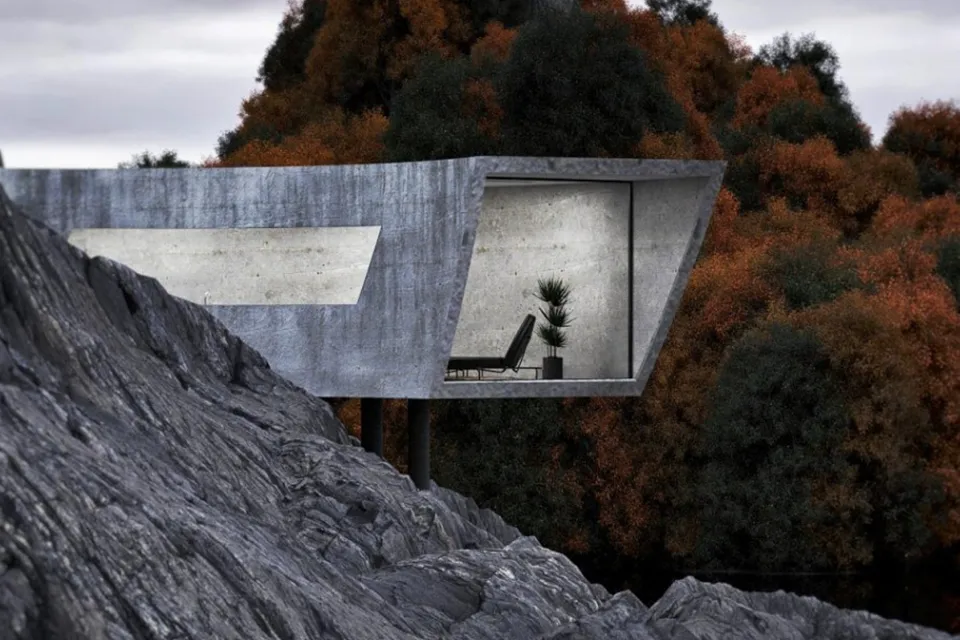 Curved Concrete Lair