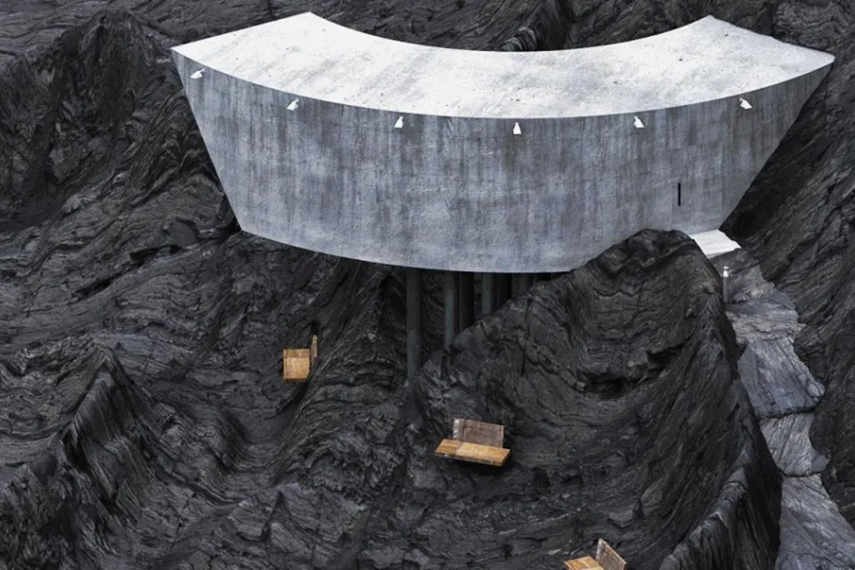 Curved Concrete Lair
