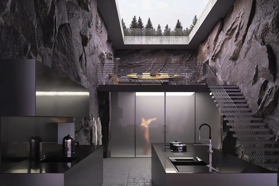 Concrete Villa Man-Cave