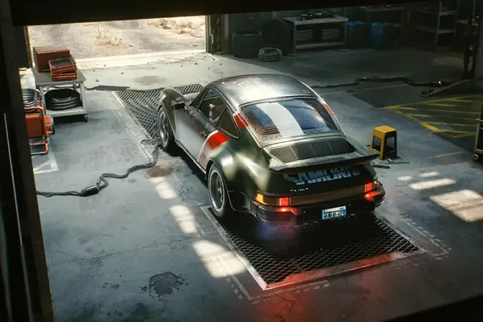 Cyberpunk 2077 x 1977 Porsche 911 Turbo