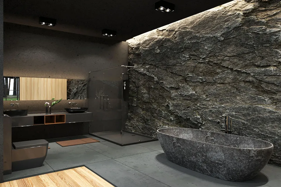 Matte Black Villa in Harriman State Park, New York