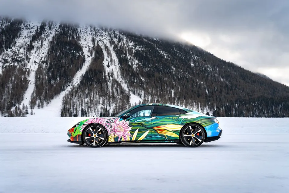 2020 Porsche Taycan 4S Artcar by Richard Phillips