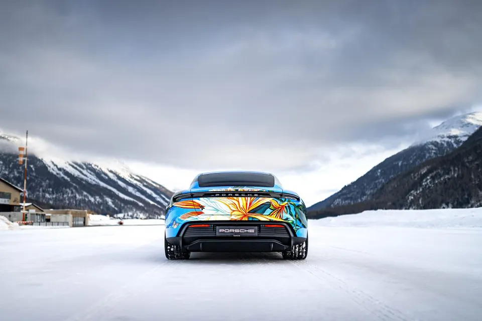 2020 Porsche Taycan 4S Artcar by Richard Phillips