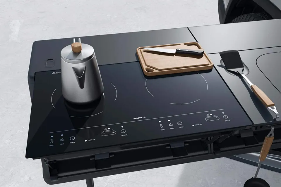 Rivian R1T Camp Kitchen x Snow Peak Package
