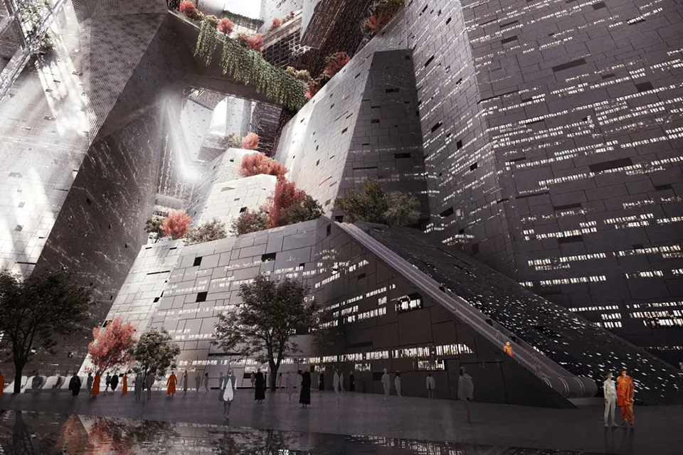 Saudi Arabia's $1 Trillion "Mirror Line" is the World's Longest Skyscraper