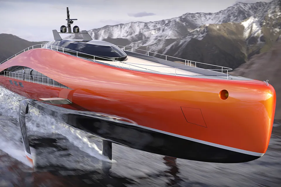 Lazzarini Plectrum Hydrofoil Yacht