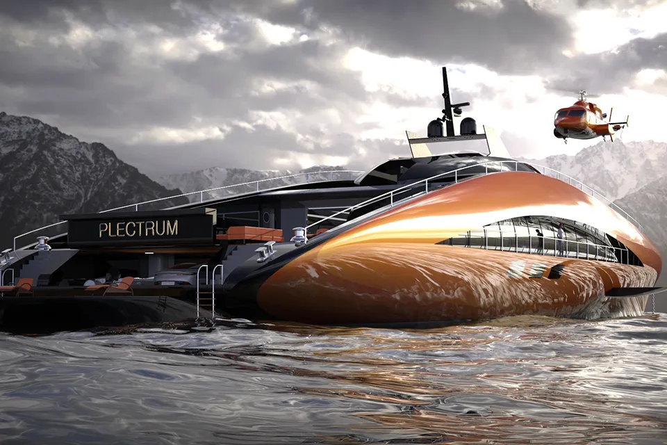 Lazzarini Plectrum Hydrofoil Yacht