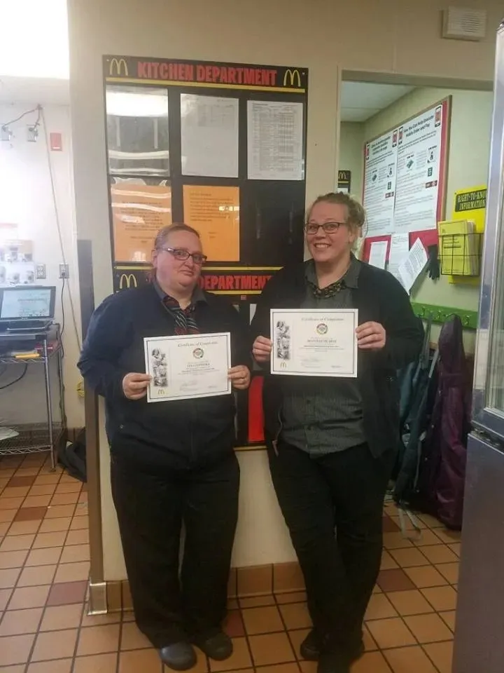 Two mangers from Sheldon, IA furthered their education in Restaurant Business Management