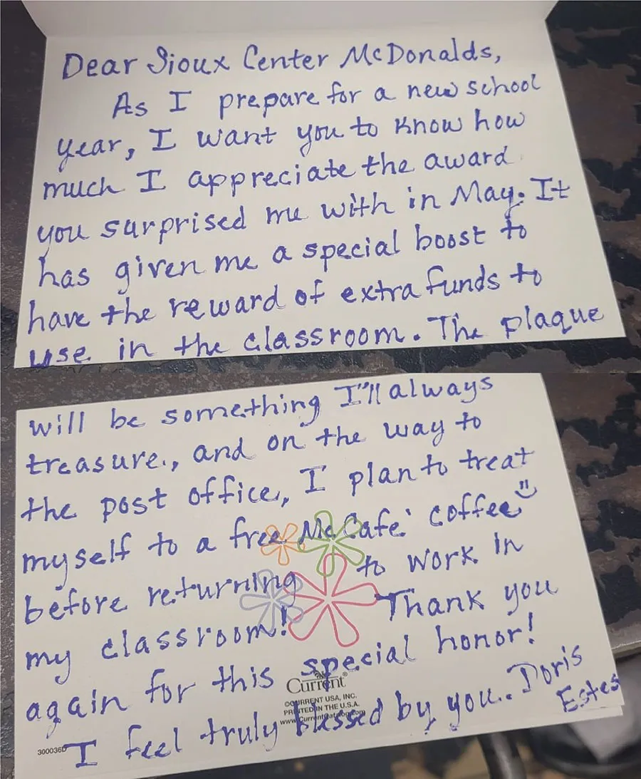 Radio host event at our Spencer, IA McDonalds