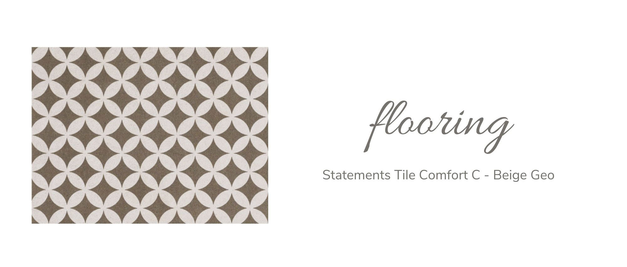 Statements Tile Comfort C - Beige Geo Flooring