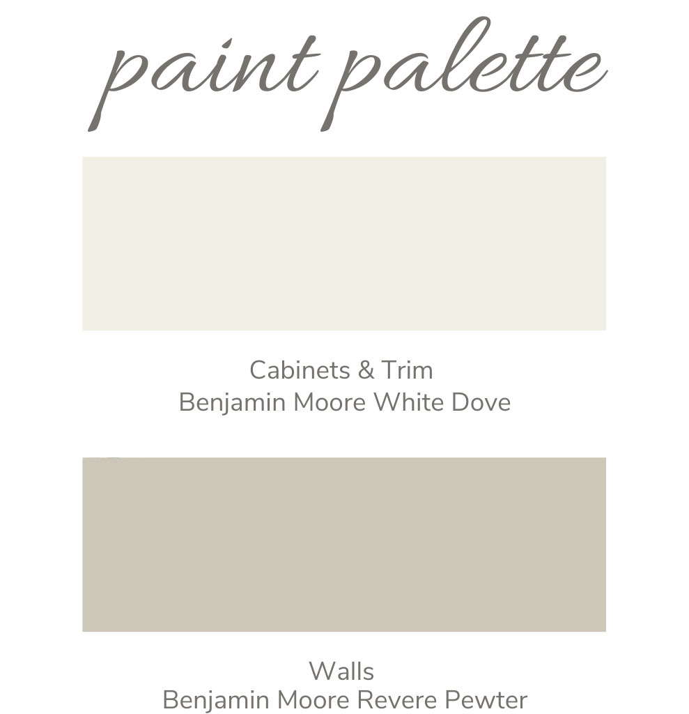Powder Room Modern Farmhouse Paint Palette