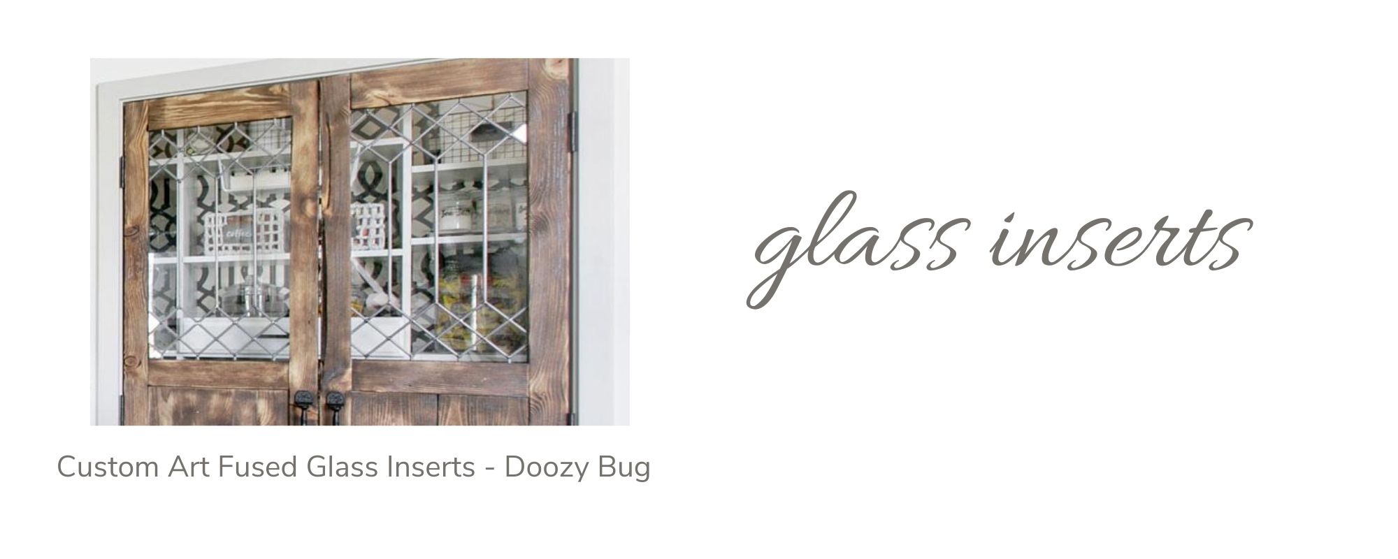 Custom Art Fused Glass Inserts by Doozy Bug